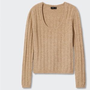 Mango textured knit sweater